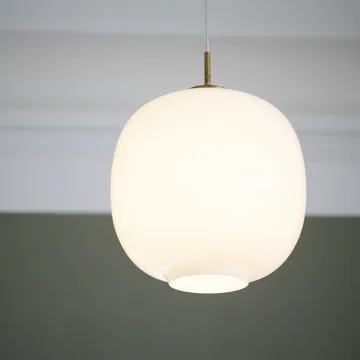 VL45 Radiohus pendant lamp Ø37 cm - Brass-white opal glass - Louis Poulsen