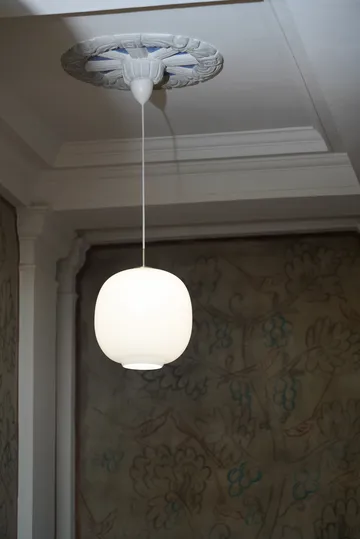 VL45 Radiohus pendant lamp Ø37 cm - Brass-white opal glass - Louis Poulsen