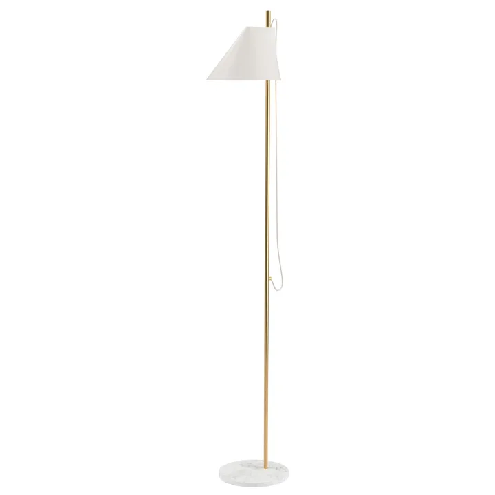 Yuh floor lamp - White-brass - Louis Poulsen
