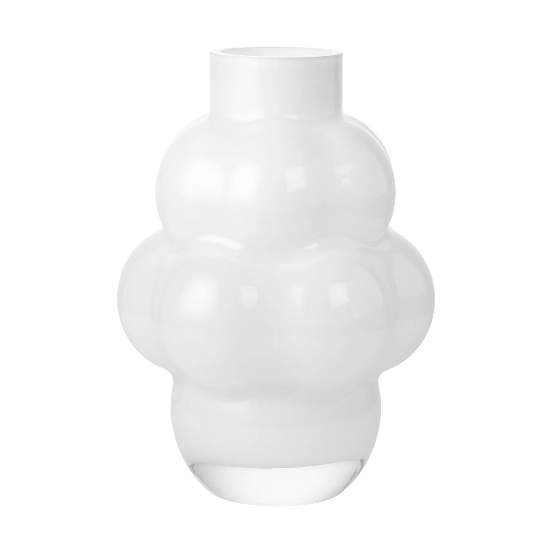 Balloon vase 04 32 cm, Opal White Louise Roe