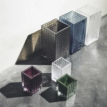 City lights 3  candle holder - Clear - Louise Roe