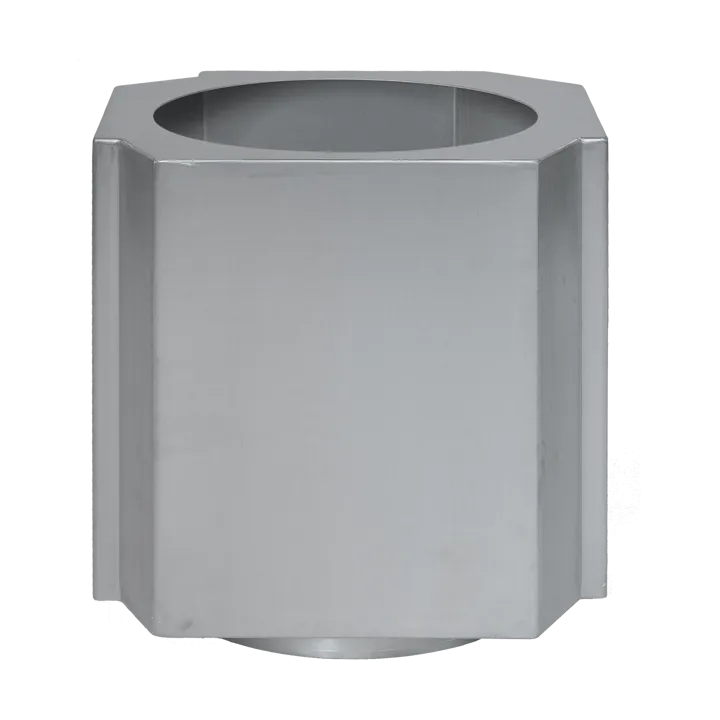 Funki pot L 52 cm - Brushed Aluminium - Louise Roe
