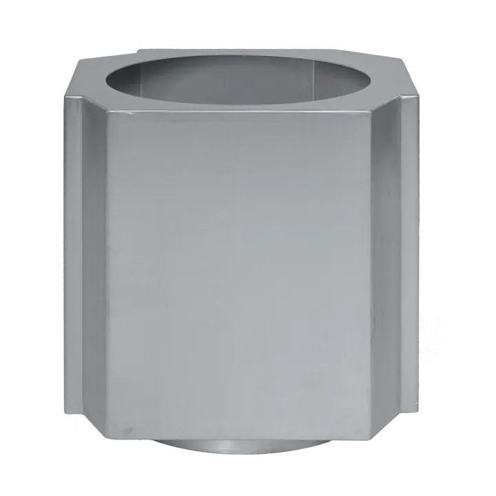Funki Pot XL 70 cm - Brushed Aluminium - Louise Roe