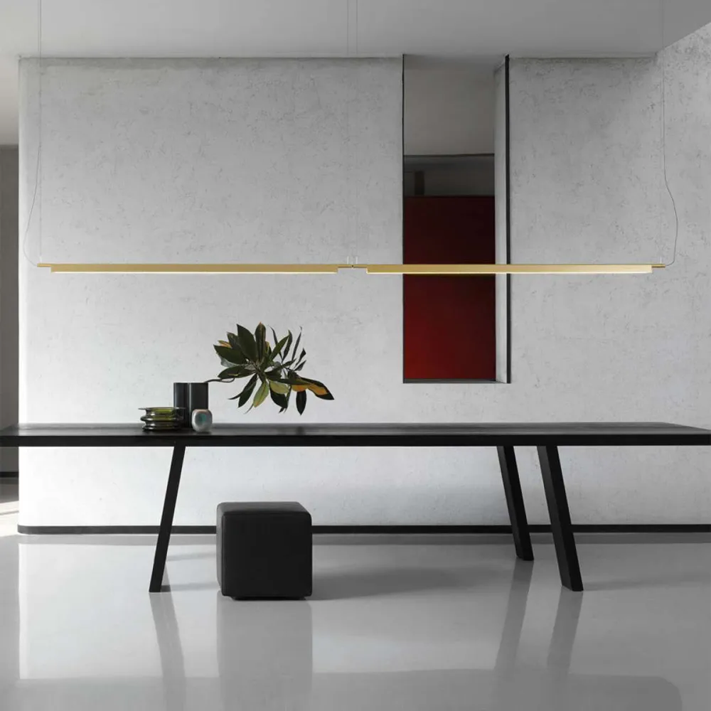 Compendium pendant lamp, Brass, incl. phase dimmer Luceplan