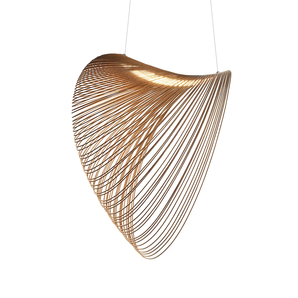 Illan pendant lamp, Birch, ø100cm Luceplan