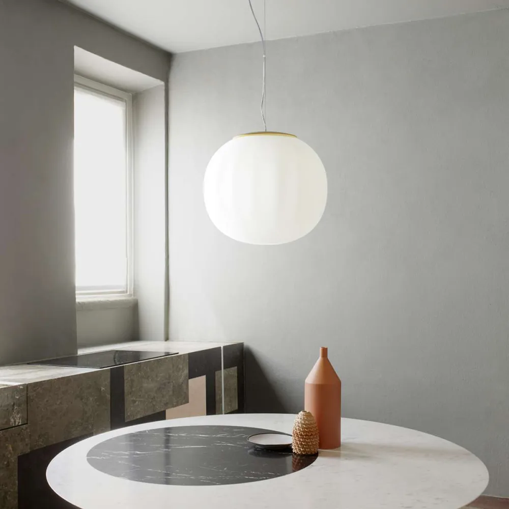 Lita pendant lamp, Ø18 cm, brass Luceplan