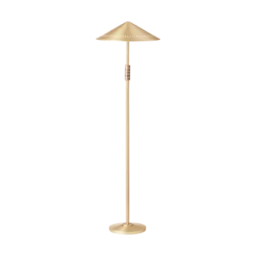 Governor 405 floor lamp - Brass-walnut - LYFA