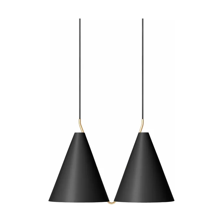 Mosaik II Side by Side 250 pendant - Black - LYFA