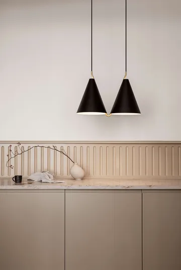 Mosaik II Side by Side 250 pendant - Black - LYFA
