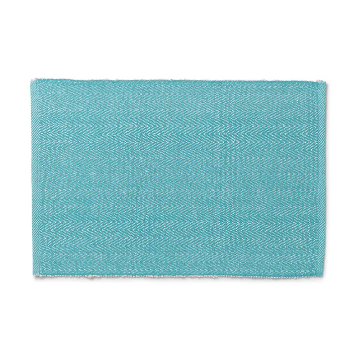 Herringbone placemat 30x43 cm - Turquoise - Lyngby Porcelæn