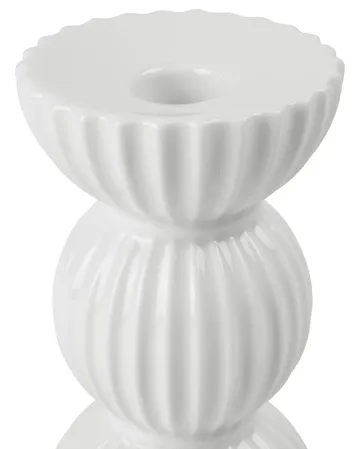 Lyngby Tura candle holder 14 cm - White - Lyngby Porcelæn