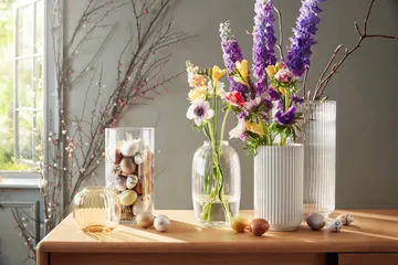 Lyngby vase glass clear - 38 cm - Lyngby Porcelæn