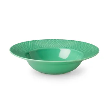 Rhombe deep plate green - 24.5 cm - Lyngby Porcelæn