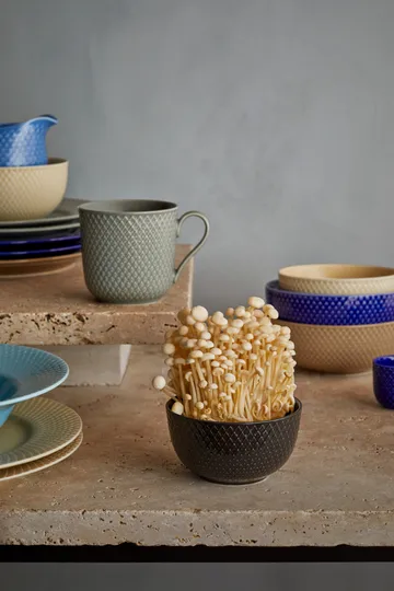 Rhombe Earth bowl Ø11 cm - Slate - Lyngby Porcelæn