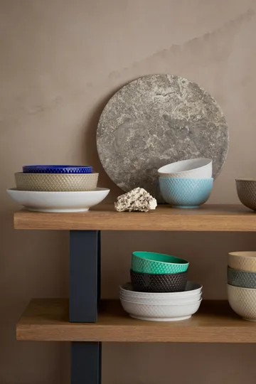 Rhombe Earth bowl Ø11 cm - Slate - Lyngby Porcelæn
