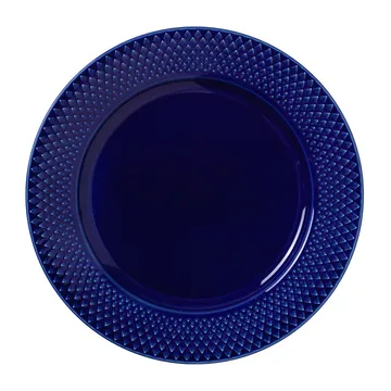 Rhombe plate Ø23 cm - Dark blue - Lyngby Porcelæn