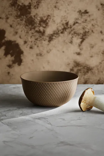 Rhombe serving bowl Ø17.5 cm - Clay - Lyngby Porcelæn