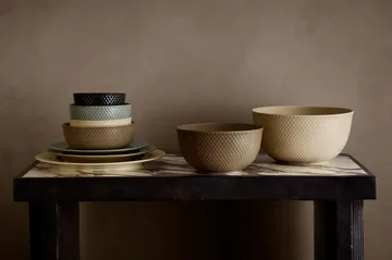 Rhombe serving bowl Ø17.5 cm - Clay - Lyngby Porcelæn