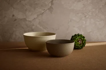 Rhombe serving bowl Ø22 cm - Marble - Lyngby Porcelæn
