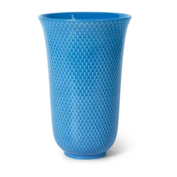 Rhombe vase 20 cm - Blue - Lyngby Porcelæn