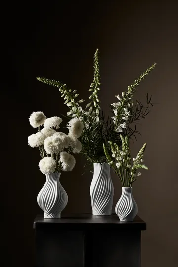 Twist vase 18 cm - White - Lyngby Porcelæn