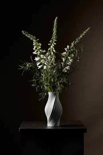 Twist vase 31 cm - White - Lyngby Porcelæn