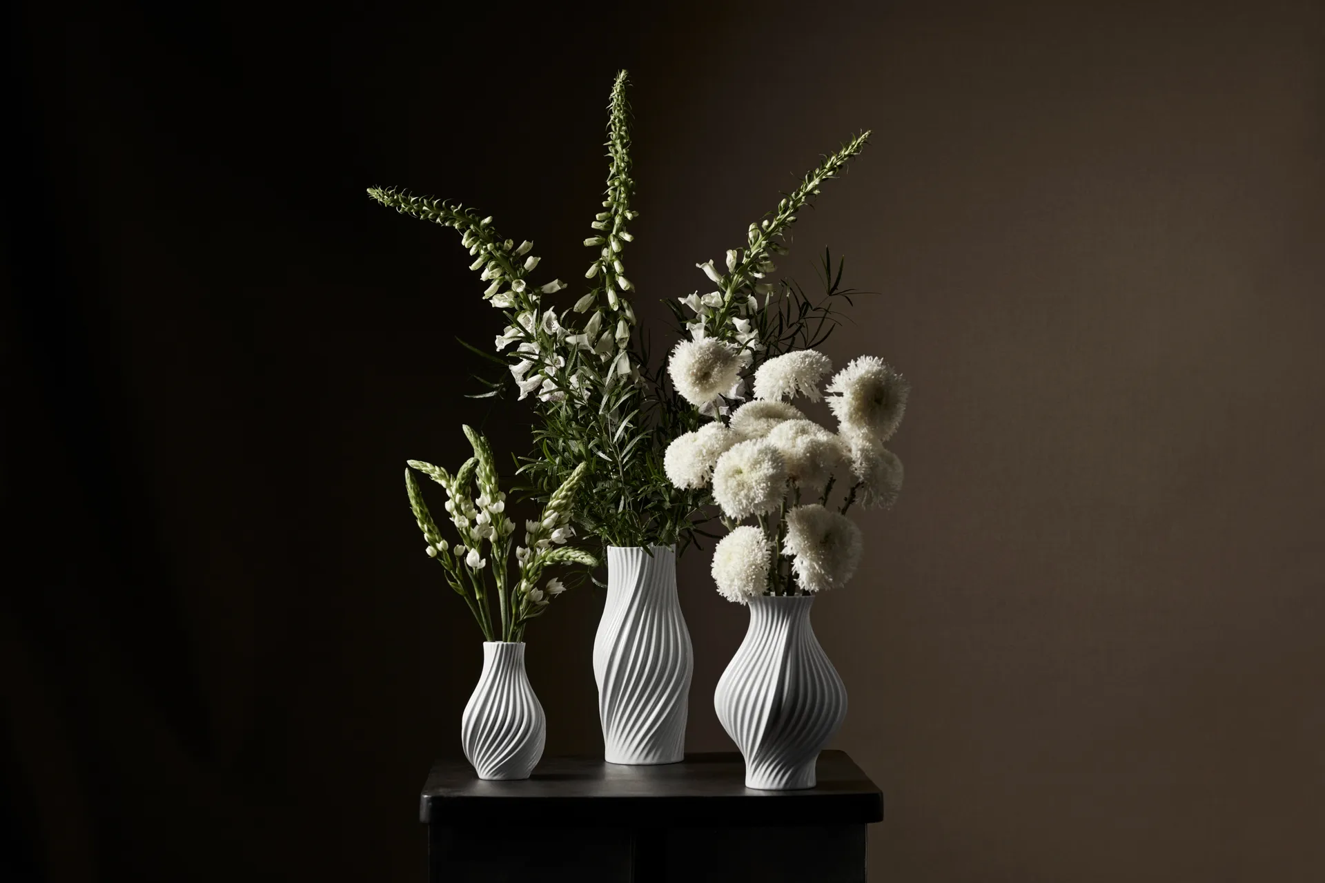 Twist vase 31 cm, White Lyngby Porcelæn