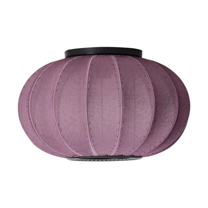 Knit-Wit 45 Oval wall and ceiling lamp - Burgundy - Made By Hand