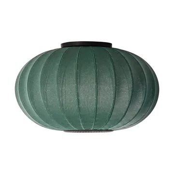 Knit-Wit 57 Oval wall and ceiling lamp - Tweed green - Made By Hand