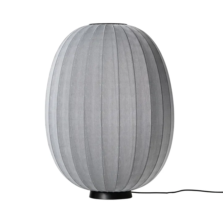 Knit-Wit 65 High Oval Level floor lamp - Silver - Made By Hand