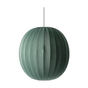 Knit-Wit 75 Round pendant - Tweed green - Made By Hand