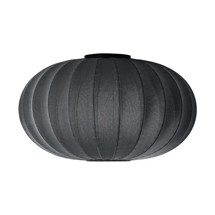 Knit-Wit 76 Oval wall and ceiling lamp - Black - Made By Hand