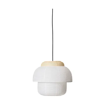 Papier Double pendant Ø40 cm - Soft yellow - Made By Hand