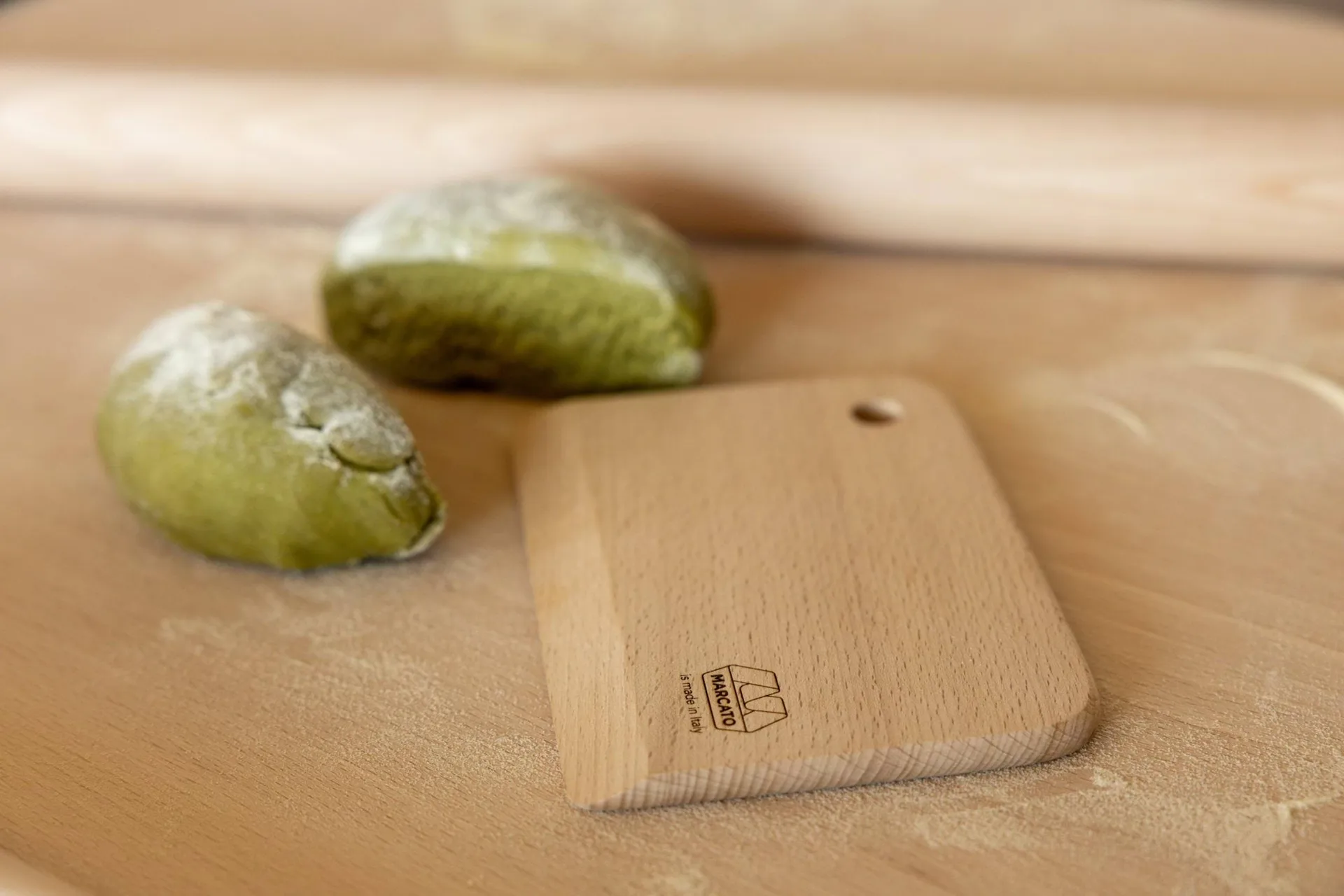 Marcato dough scraper, Beech Marcato