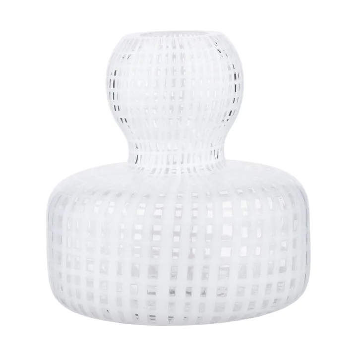 Flower vase Ø10 cm - Clear-white - Marimekko