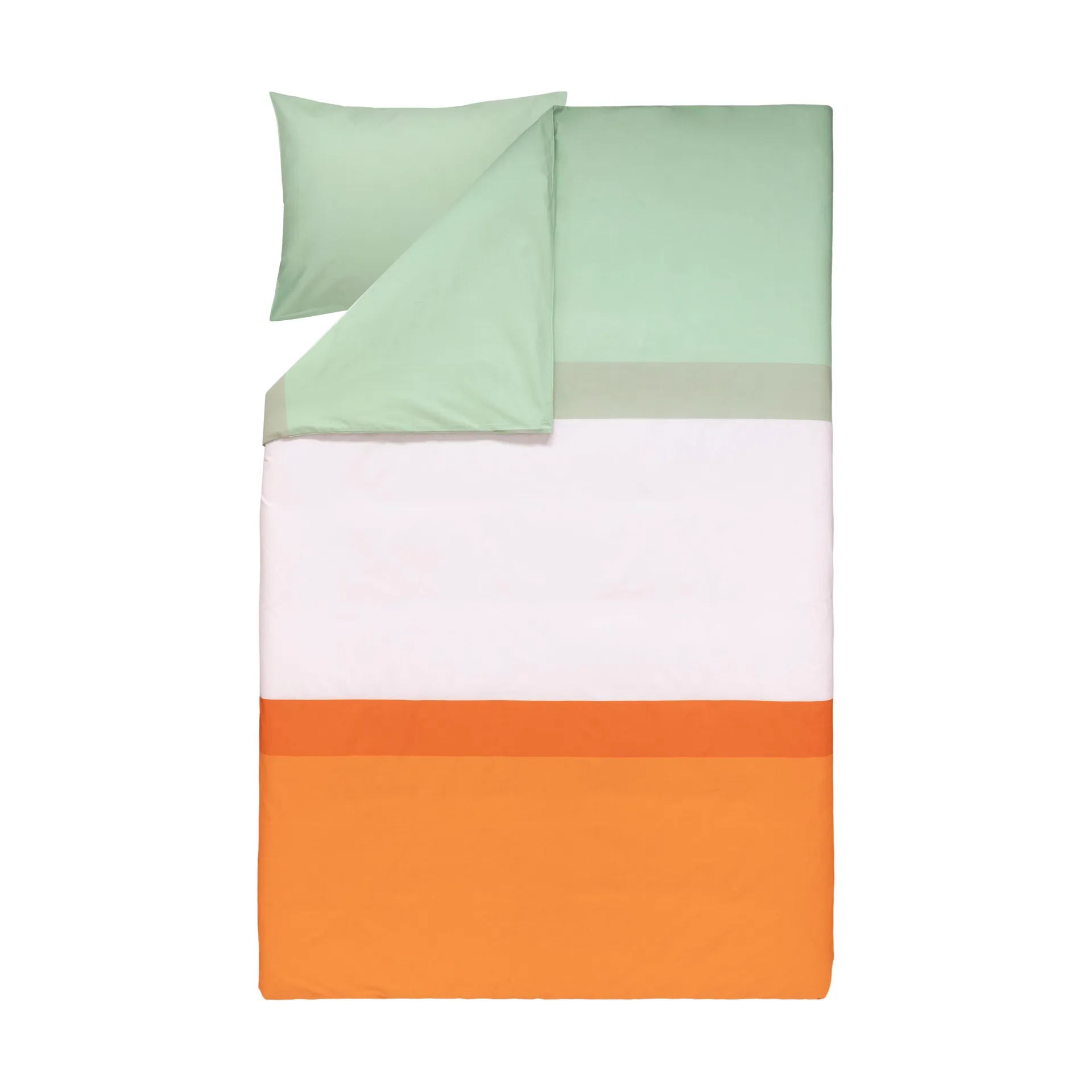 Hennika bedding set 150x210 cm+50x60 cm, Orange-light pink-sage Marimekko