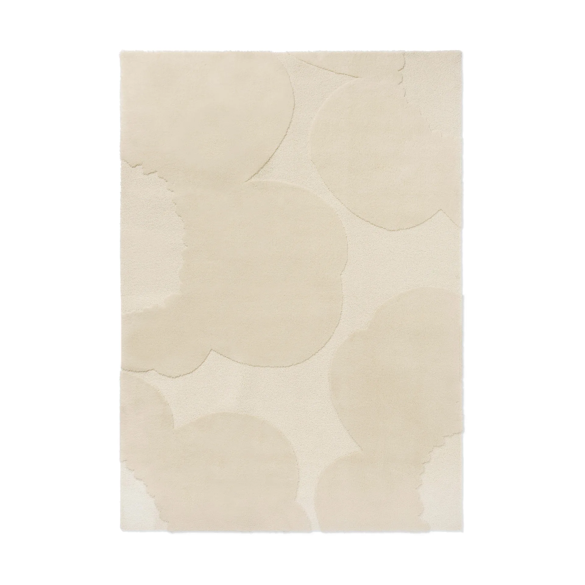 Iso Unikko wool rug, Natural white, 170x240 cm Marimekko
