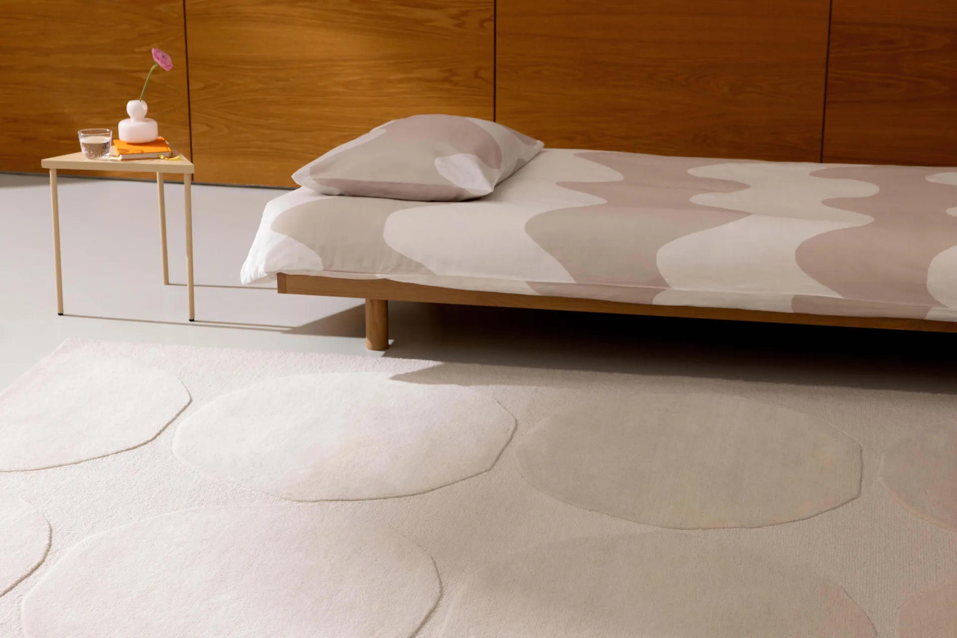 Isot Kivet wool rug, Natural white, 140x200 cm Marimekko