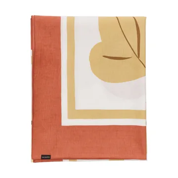 Kukasta Kukkaan duvet cover set - White-terracotta-ochre-plum, 140x140 cm - Marimekko