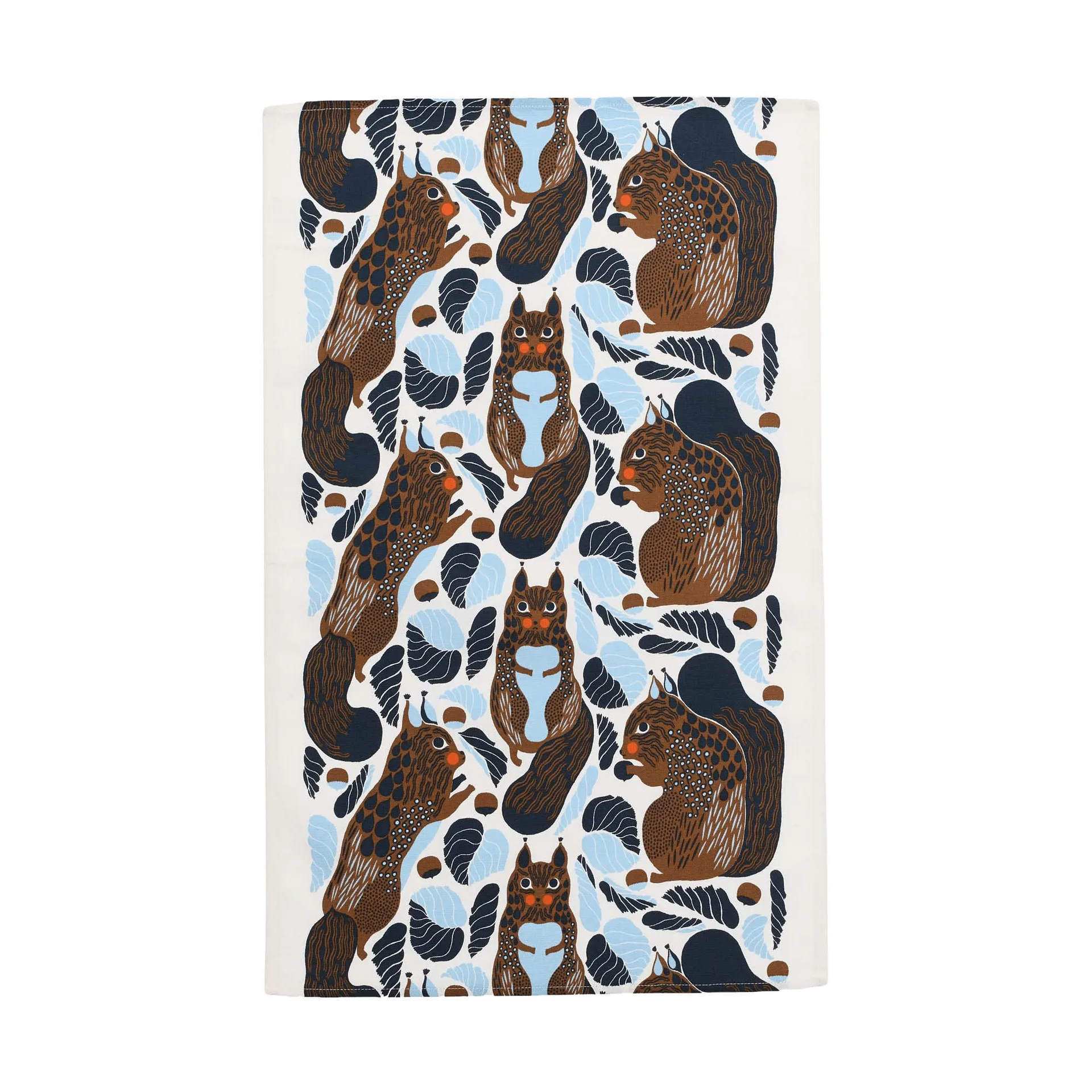 Kurre kitchen towel 43x70 cm, White-light blue-toffee Marimekko