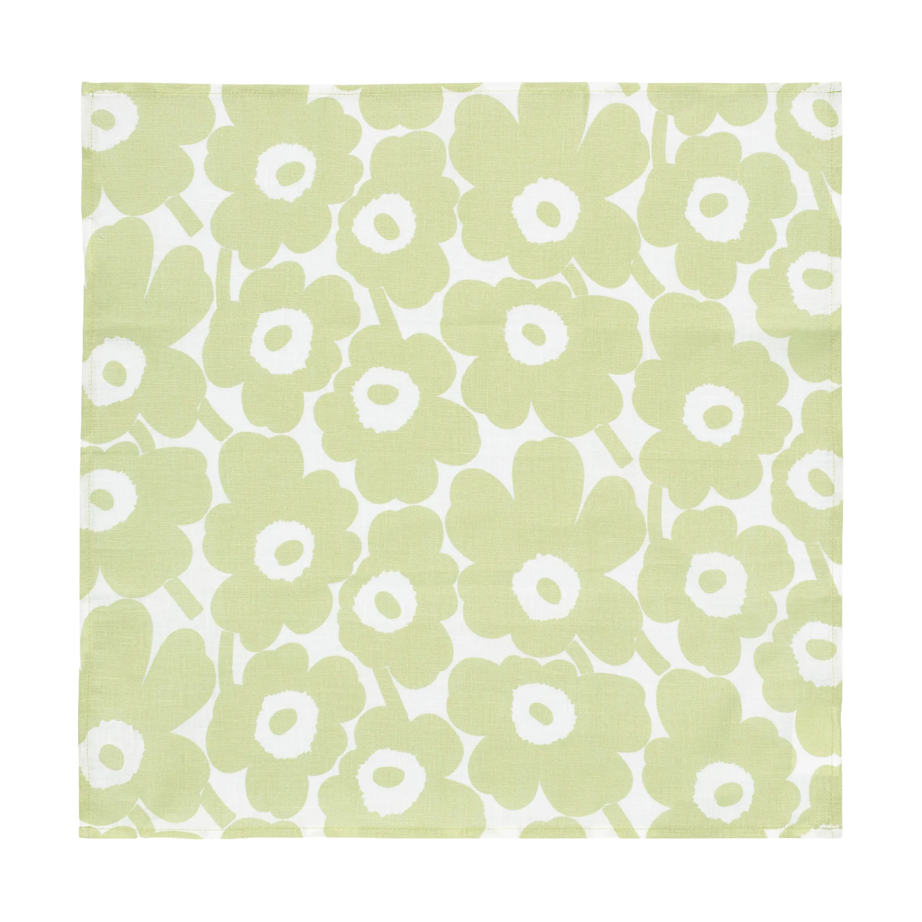 Mini unikko fabric napkin 43x43 cm, Pear-white Marimekko