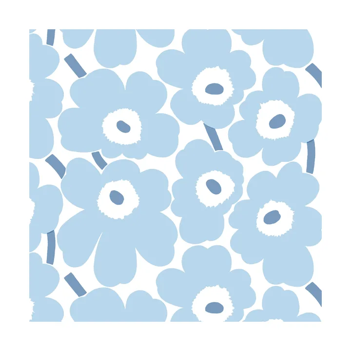 Mini Unikko napkins 20-pack - Light Blue-White - Marimekko