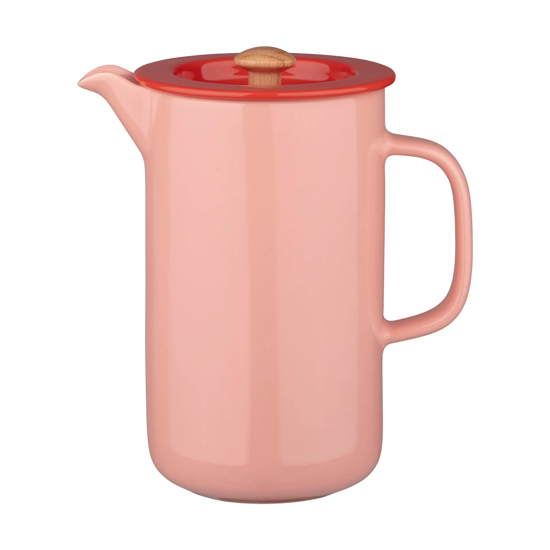 Oiva French Press, Salmon red-tomato red Marimekko