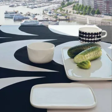 Oiva plate small 15x12 cm - white - Marimekko