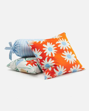 Piccolo tube cushion Ø19x54 cm - Light blue-white - Marimekko
