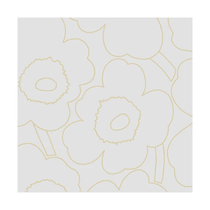Piirto Unikko napkin 33x33 cm 20-pack - Cream Gold - Marimekko