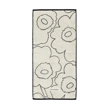 Piirto Unikko towel 50x100 cm - Ivory-black - Marimekko
