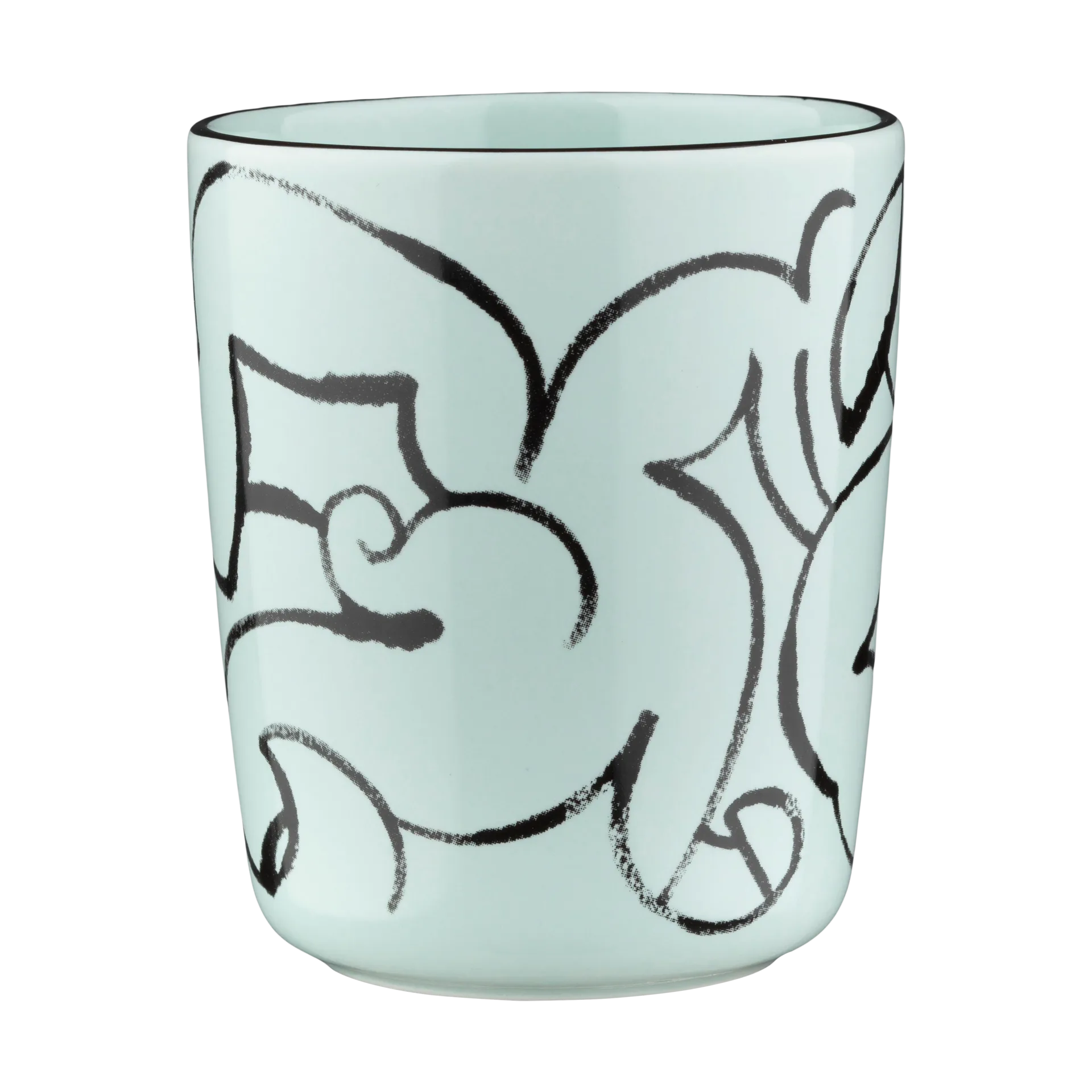 Pistilla mug 25 cl, Mint-black Marimekko