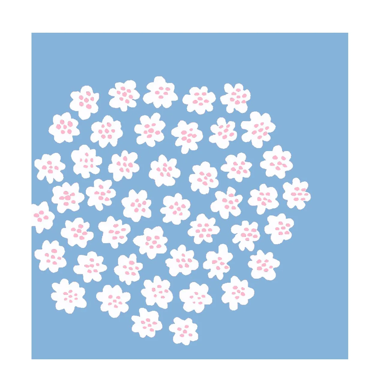 Puketti napkin 33x33 cm 20-pack, Light Blue Marimekko