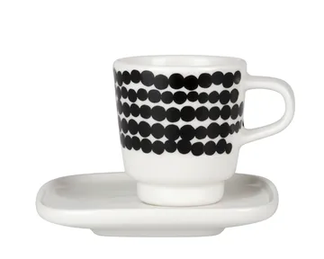 Räsymatto espresso cup - black-white - Marimekko